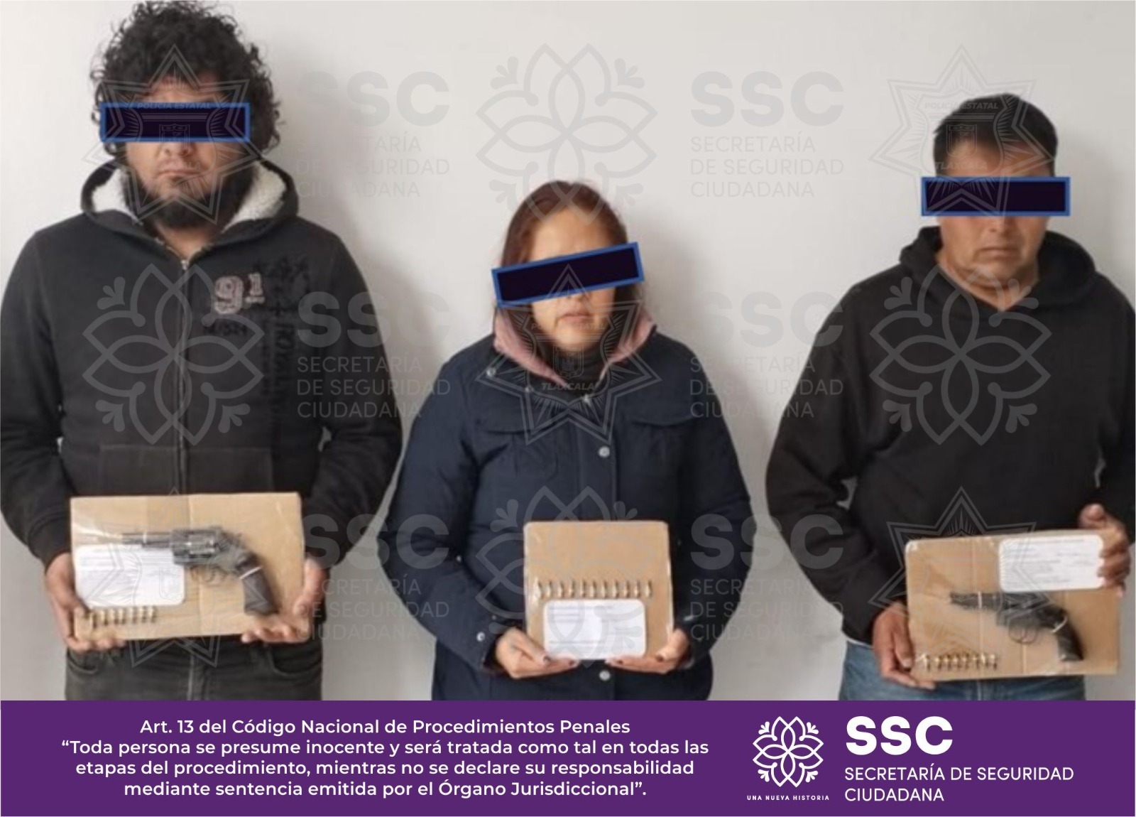 Coordinación interinstitucional permite el aseguramiento de tres personas